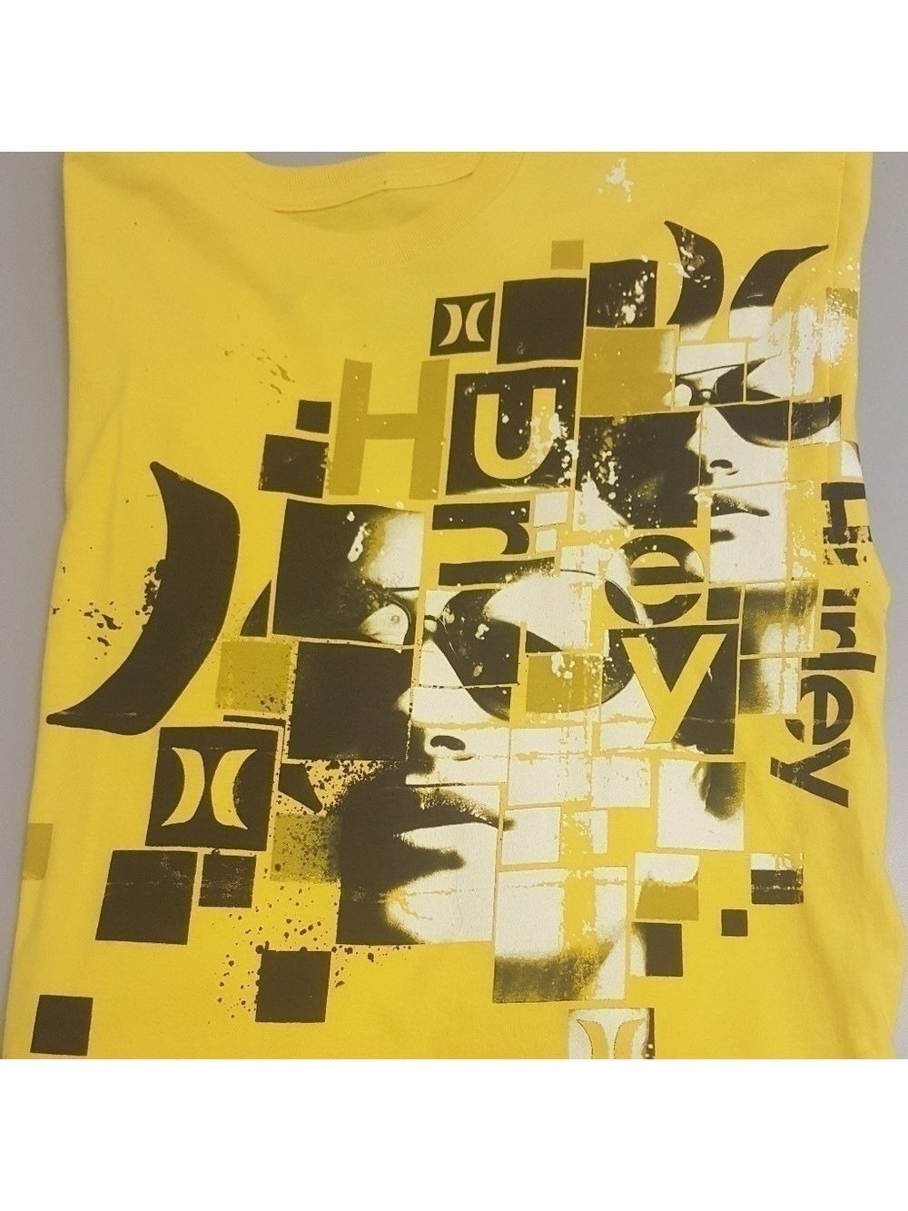 Hurley Yellow T Shirt Medium